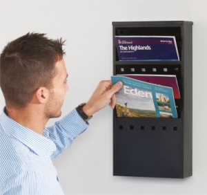 Steel Wall Mounted Literature Dispensers